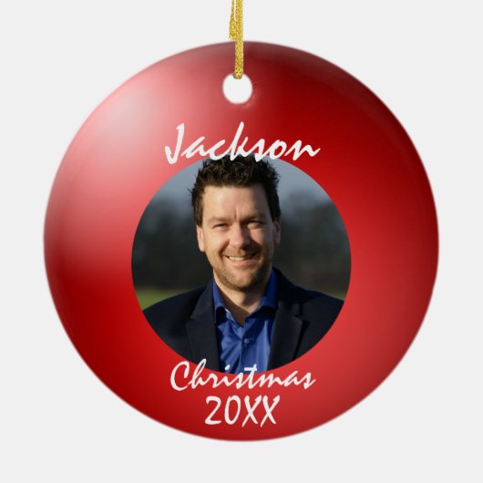 Fun Bowling Ball-kerstkeramiek Keramisch Ornament (Achterkant)