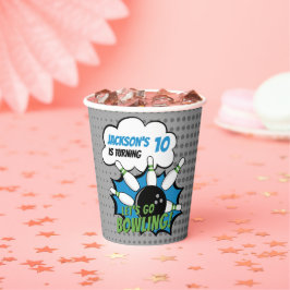 Fun Bowling Birthday Boy Papieren Bekers