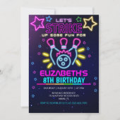 Fun Bowling Birthday Girl Kaart (Voorkant)