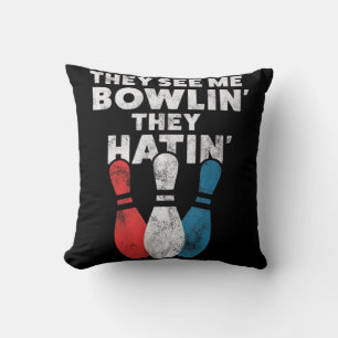 Fun Bowling Gift voor mannen en papa Kussen