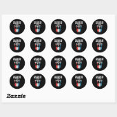 Fun Bowling Gift voor mannen en papa Ronde Sticker (Vel)