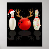 Fun Bowling-kerstkerstkerstkerstkerstkerstkerstcad Poster (Voorkant)