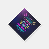 Fun Bowling Neon Birthday Girl Servet (Hoek)