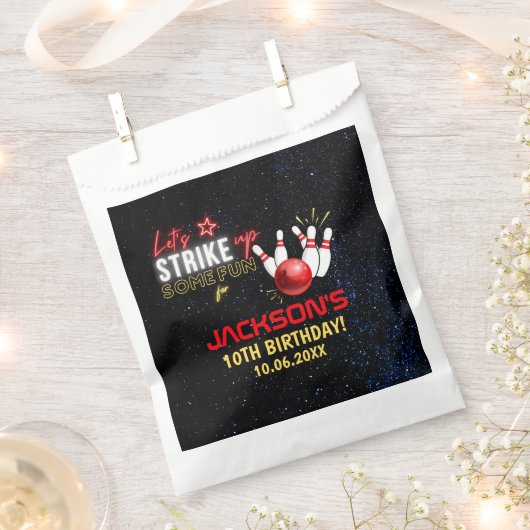 Fun Bowling party for Kids Bedankzakje (Geknipt)