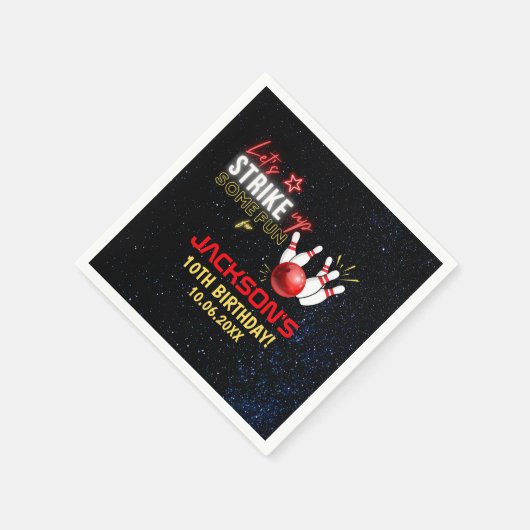 Fun Bowling party for Kids Servet (Hoek)