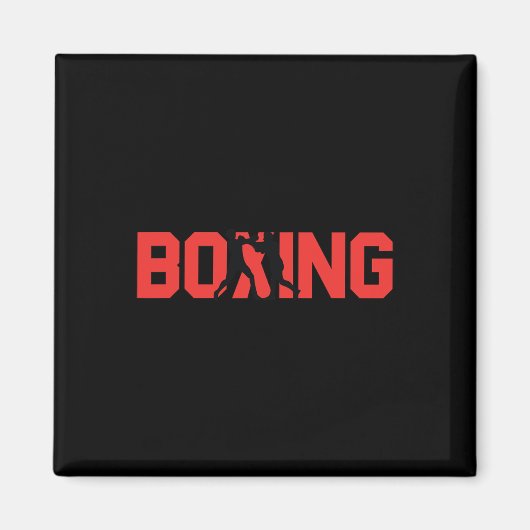 Fun Boxing Gift Sparring Partner Boxer Magneet (Voorkant)