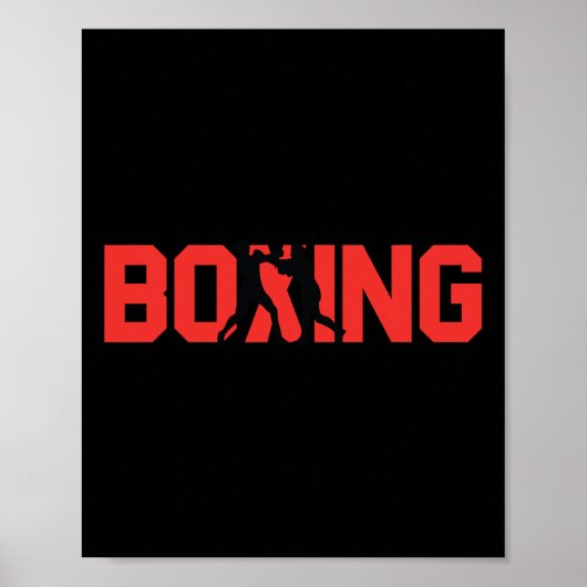 Fun Boxing Gift Sparring Partner Boxer Poster (Voorkant)