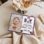 Fun Boy Baseball Baby Shower | Custom Sports Party Kaart