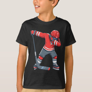 Fun Boy Kind ijshockey dab kleding T-shirt
