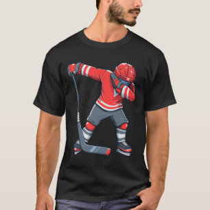 Fun Boy Kind ijshockey dab kleding T-shirt