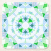  Fun Boy's Blue Green Birthday Magic Star Kartonnen Onderzetters (Voorkant)