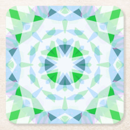  Fun Boy's Blue Green Birthday Magic Star Kartonnen Onderzetters