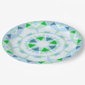 Fun Boy's Blue Green Birthday Magic Star Papieren Bordje (Gekanteld)