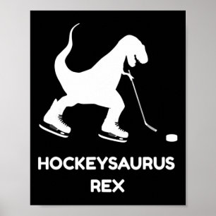 Fun Boys IJshockey T Rex Dinosaurus Poster