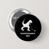 Fun Boys IJshockey T Rex Dinosaurus Ronde Button 5,7 Cm (Voorkant /achterkant)