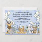 Fun Boys Safari Animals Birthday Kaart (Voorkant)