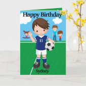 Fun Boys Voetbal Je bent A-Maze-ing Gelukkige Verj Kaart (Gele Bloem)