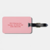 Fun Breakfast Food Illustration Pattern Bagagelabel (Achterkant horizontaal)