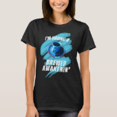 Fun Brewed Awakenin Coffee Cup Saucer Beans T-shirt (Voorkant)