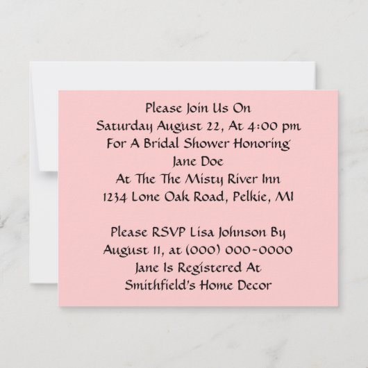 Fun bridal - douchegels in regen kaart (Achterkant)