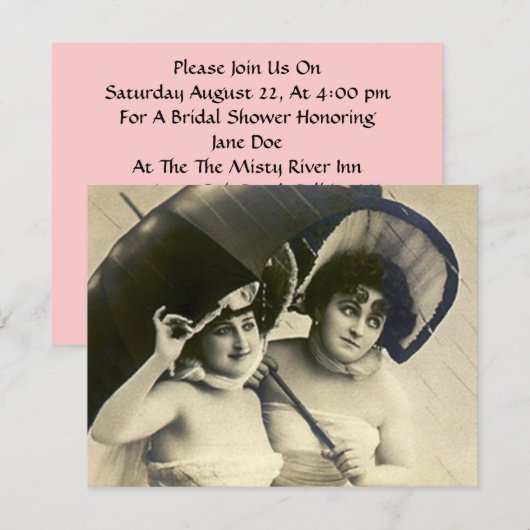 Fun  bridal - douchegels in regen kaart (Voorkant / Achterkant)