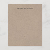 Fun Bride Groom Rustic Wedding Invite Handgetekend (Achterkant)