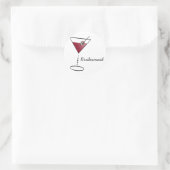 Fun Bridesmaid Favors Ronde Sticker (Tas)