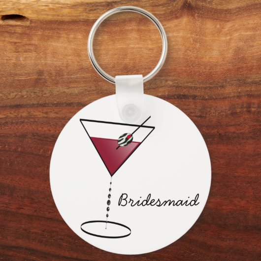 Fun Bridesmaid Favors Sleutelhanger (Voorkant)