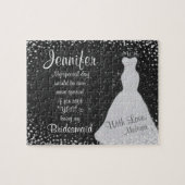 Fun Bridesmaid Invitation Legpuzzel (Horizontaal)