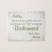 Fun Bridesmaid Invitation Legpuzzel (Horizontaal)