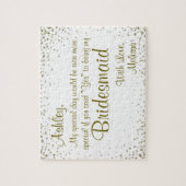 Fun Bridesmaid Invitation Legpuzzel (Verticaal)