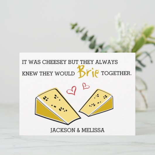 Fun | Brie-Samen | VALENTIJNSDAG Feestdagenkaart (Staand voorkant)