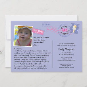 Fun Briefkaart Birthday Party Invitation