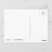 Fun Briefkaart, Psychedelic Trippy Red & Blue Desi Briefkaart (Achterkant)