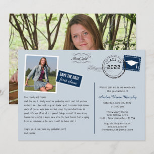 Fun Briefkaart Style Graduparty Invitation
