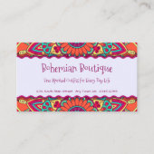 Fun Bright Bohemian Mandala Visitekaartje (Voorkant)