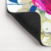 Fun Bright Bold Waterverf Floral Color Splash Muismat (Hoek)