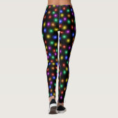Fun Bright Festive kerstlampje Illustratie Leggings (Achterkant)