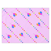 Fun Bright gekleurde ballon op PINK Tafelkleed (Voorkant (Horizontaal))