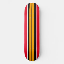 Fun Bright Golden Yellow Red Black races Persoonlijk Skateboard