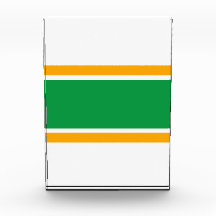 Fun Bright Groen Geel Witte Horizontale Stripes