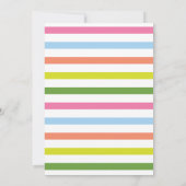 Fun Bright Monster Mash Birthday Party Invitation Kaart (Achterkant)