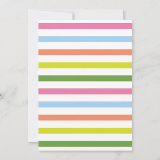 Fun Bright Monster Mash Birthday Party Invitation Kaart (Achterkant)