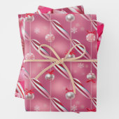 Fun Bright Pinks en Peppermint Snoep Lane Inpakpapier Vel (In situ)