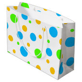 Fun Bright Stippen Large Cadeautasje (Achterkant Gekanteld)