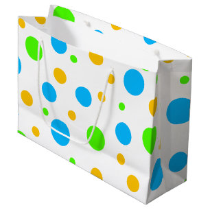 Fun Bright Stippen Large Cadeautasje