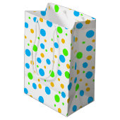 Fun Bright Stippen Medium Cadeauzakje (Achterkant Gekanteld)