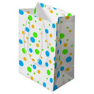 Fun Bright Stippen Medium Cadeauzakje
