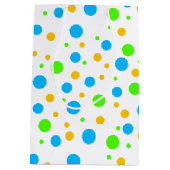 Fun Bright Stippen Medium Cadeauzakje (Achterkant)