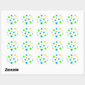 Fun Bright Stippen Ronde Sticker (Vel)